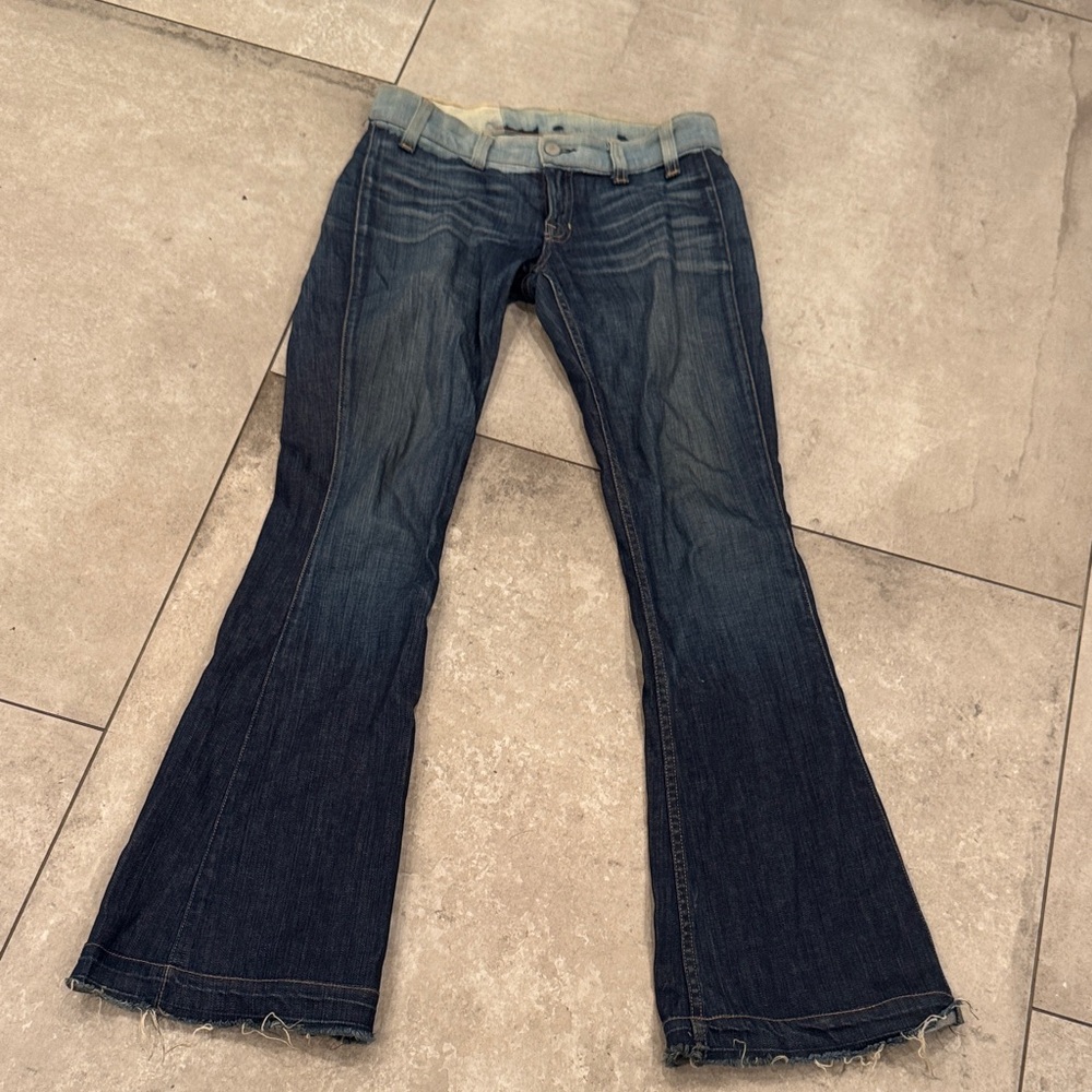 Elizabeth and James Dark Blue Flare Jeans